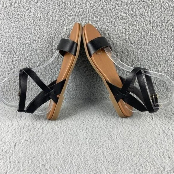 ABOUND Sienna Flat Ankle Strap Sandal Black‎ Size 5.5 - Picture 7 of 12